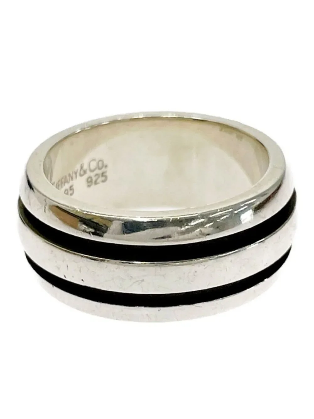 Tiffany & Co Silver Grooved Ring